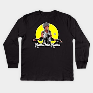 Referee Power - Roller Derby Kids Long Sleeve T-Shirt